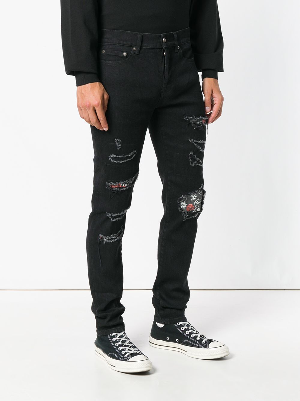 фото Overcome прямые джинсы с рваными деталями