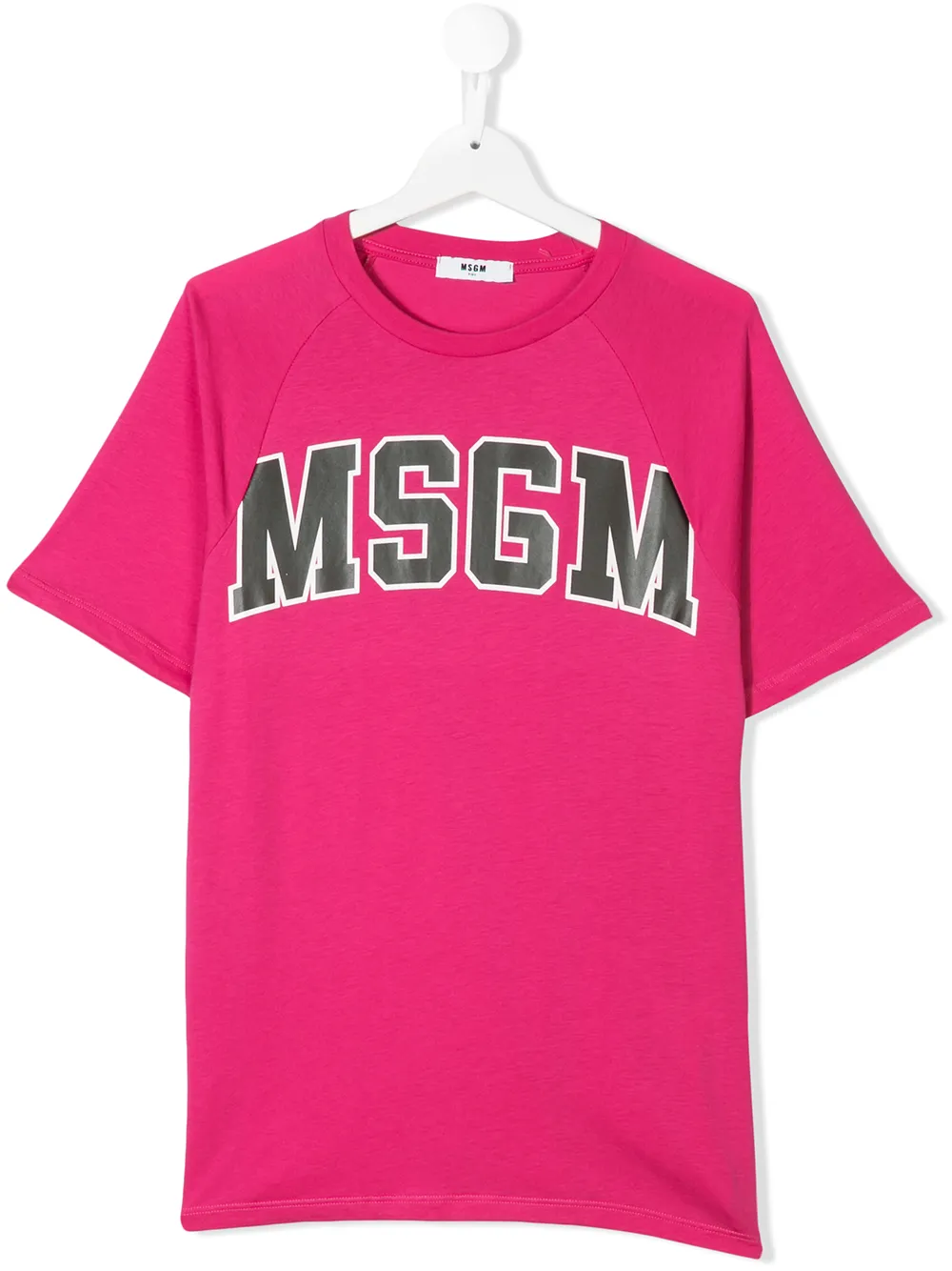 MSGM Kids logo print T-shirt | Pink | Image 1