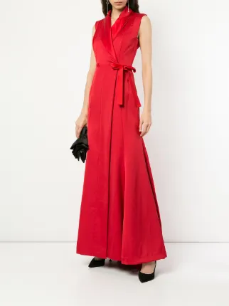 waist-tied maxi dress展示图