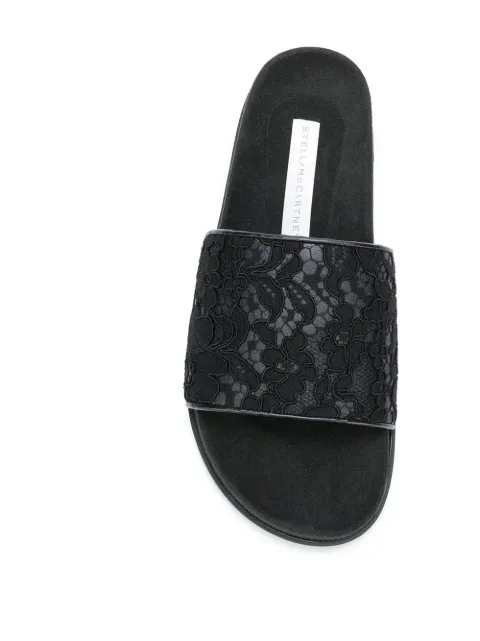 Stella Mccartney Lace Slides Aw18 | Farfetch.com