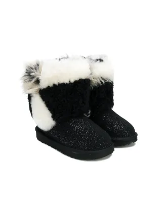 ugg patchwork fluff slide