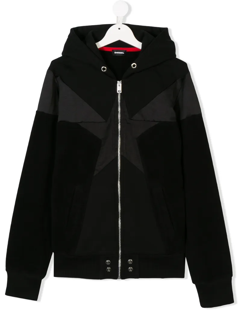 Diesel Kids толстовка с капюшоном и принтом со звездами