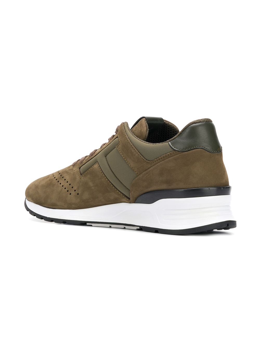 Tod's perforated lace-up sneakers Green