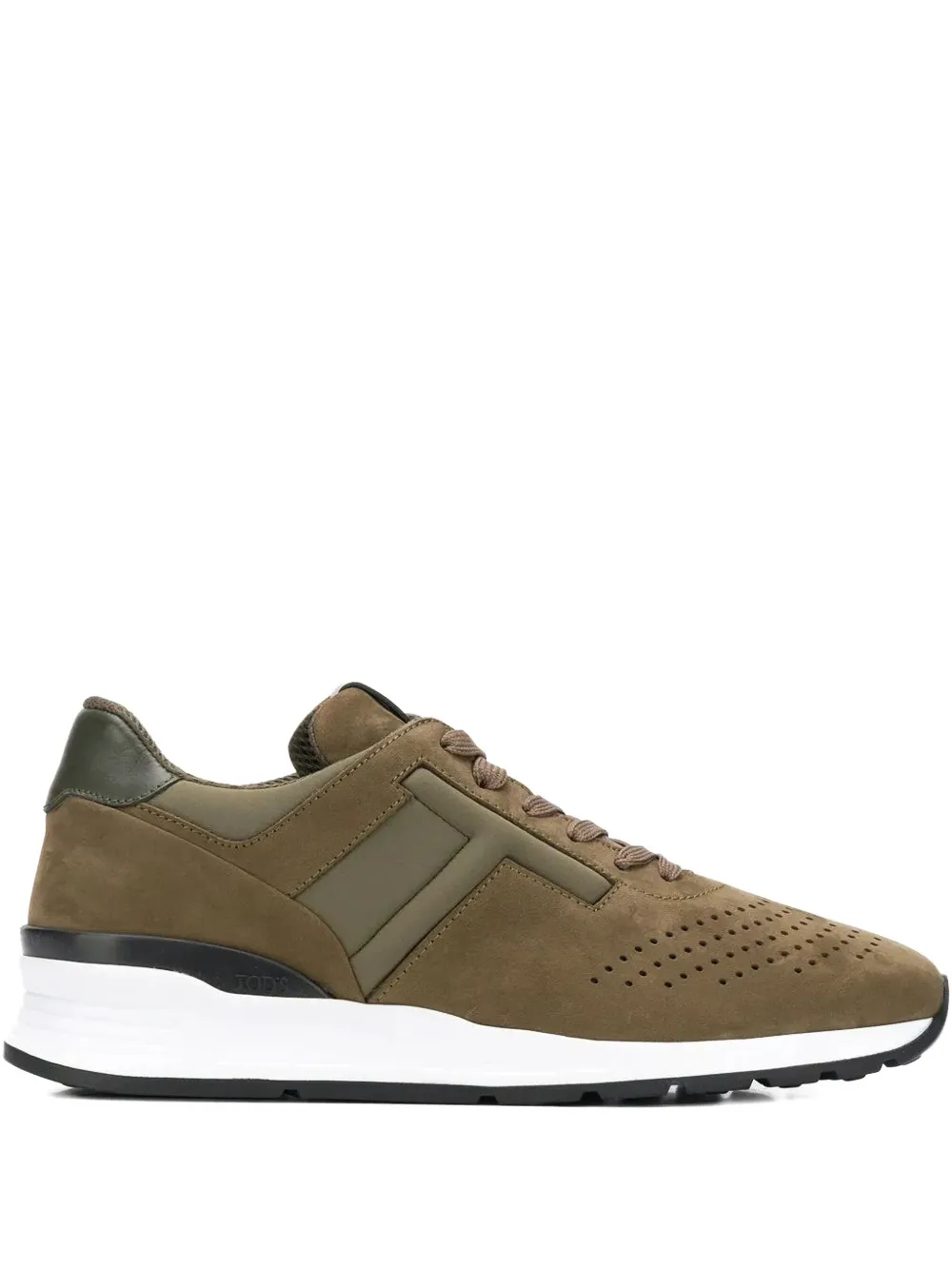 Tod's geperforeerde vetersneakers Groen
