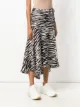 GANNI Wickelrock mit Zebra-Print