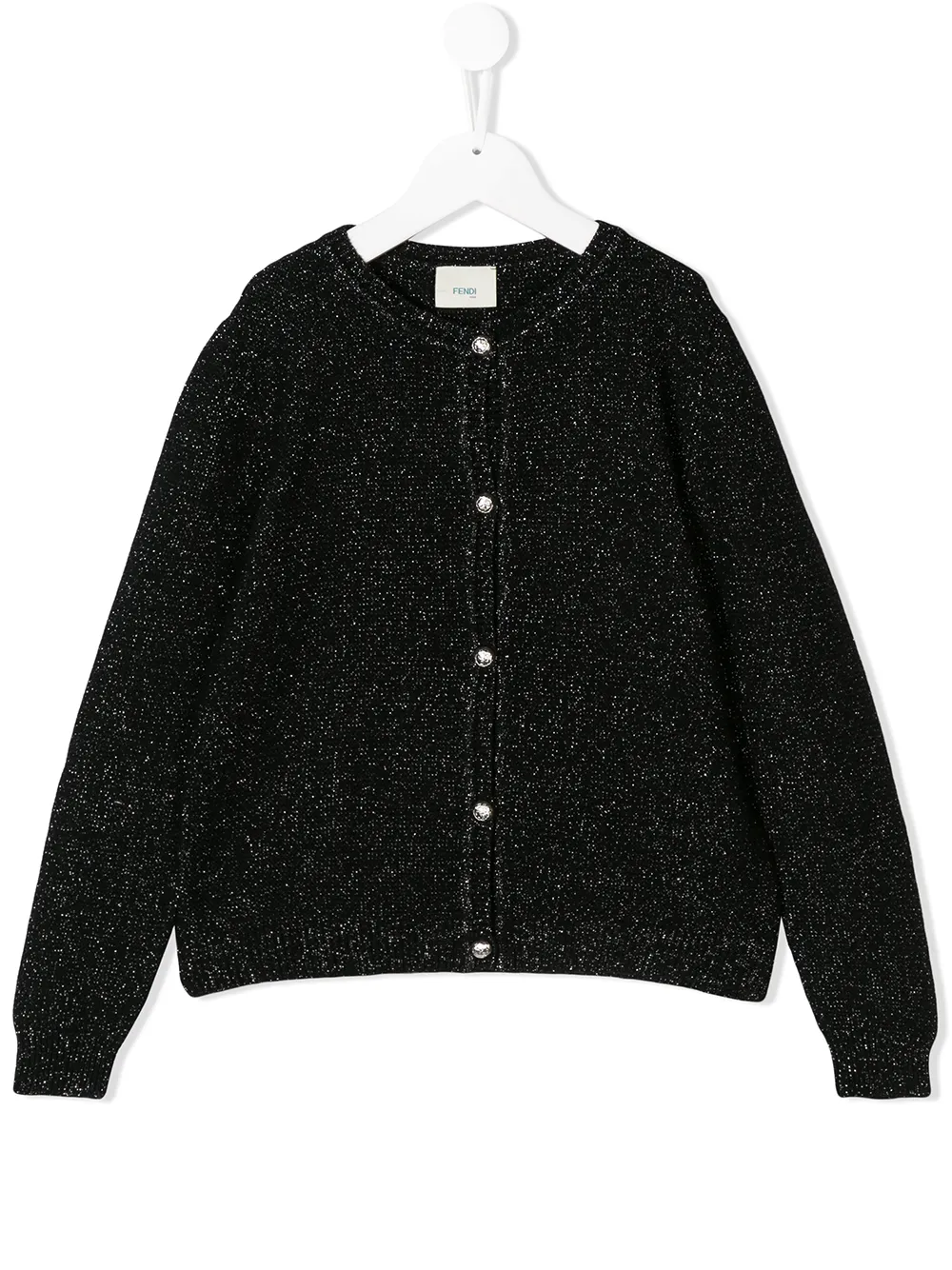 Fendi Kids трикотажный кардиган на пуговицах Fendi Kids трикотажный кардиган на пуговицах