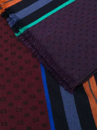 mixed patterned scarf展示图