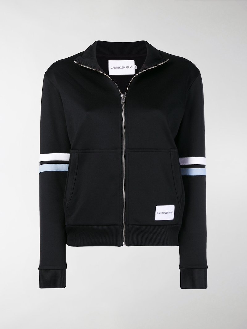 Calvin Klein Jeans cropped track jacket black | MODES