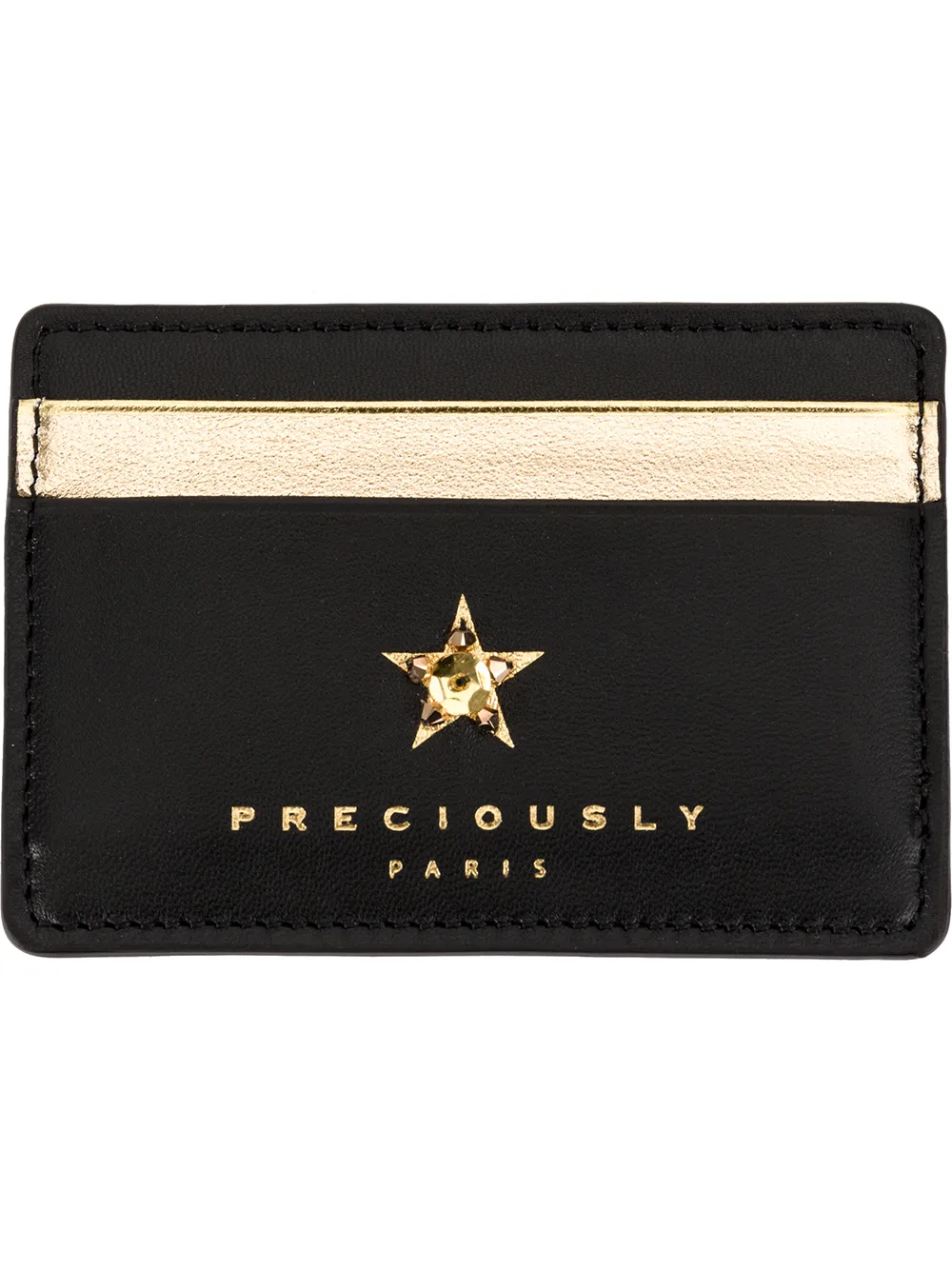 Preciously star embellished cardholder | Black | Image 1