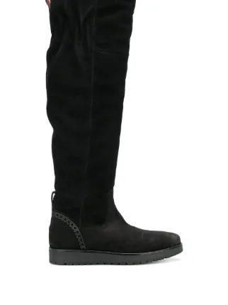 tommy hilfiger black knee high boots