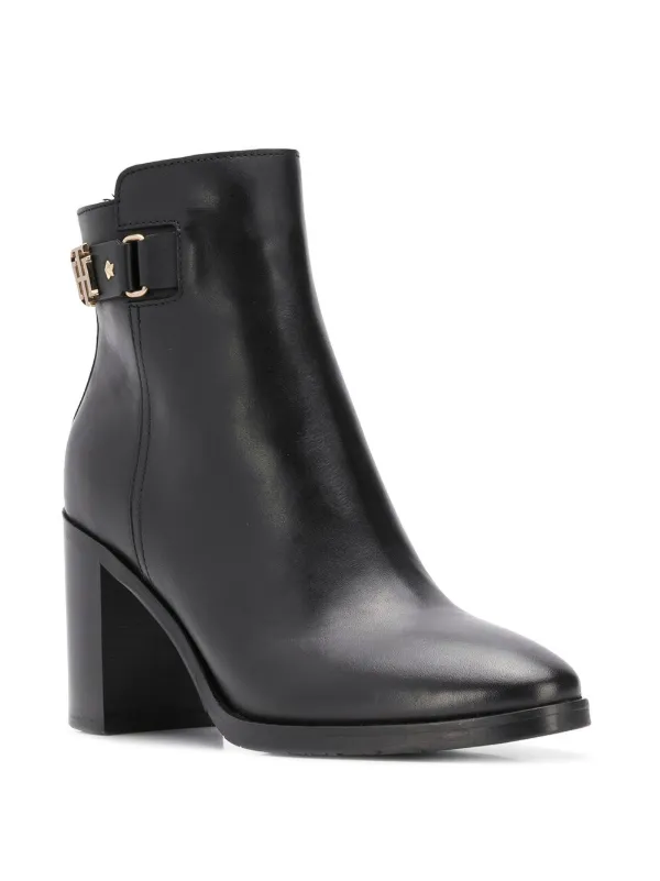 tommy hilfiger black boots