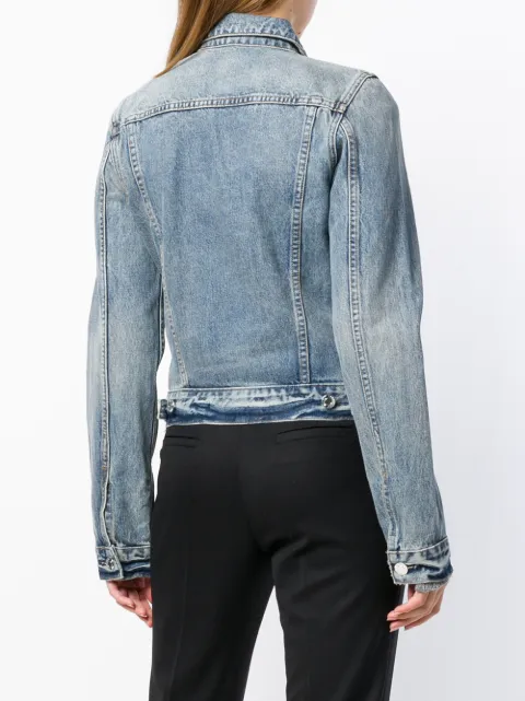 helmut lang 蓝色方肩牛仔夹克