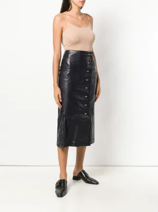 Tyler Faux Leather Skirt展示图