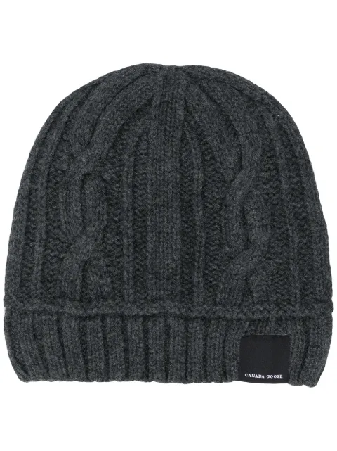Canada Goose Logo cable-knit Beanie 