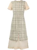 Comme Des Garçons Pre-Owned 1997 deconstructed plaid dress - Neutrals