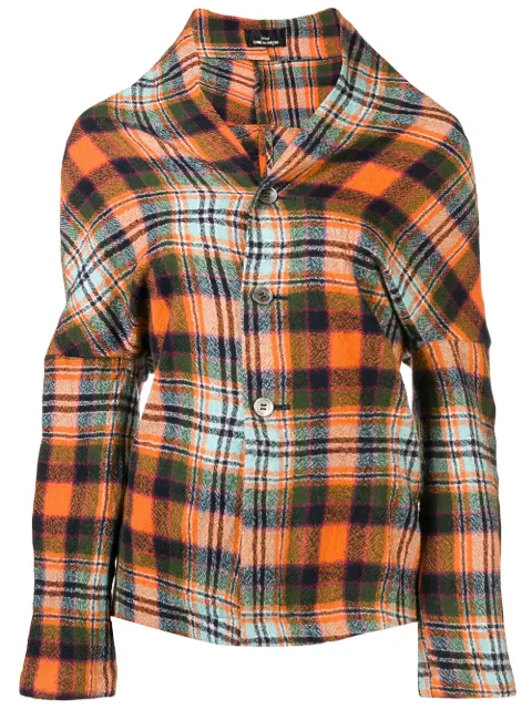 Comme Des Garçons Pre-Owned skotskrutig dekonstruerad jacka