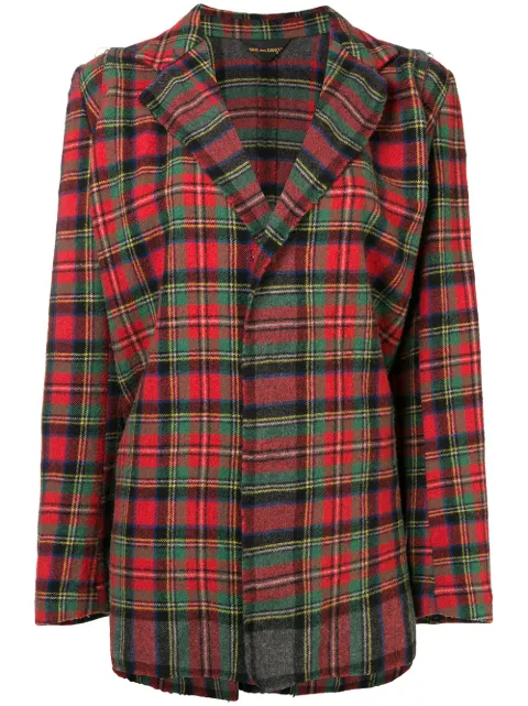 Comme Des Garçons Pre-Owned tartan check loose jacket