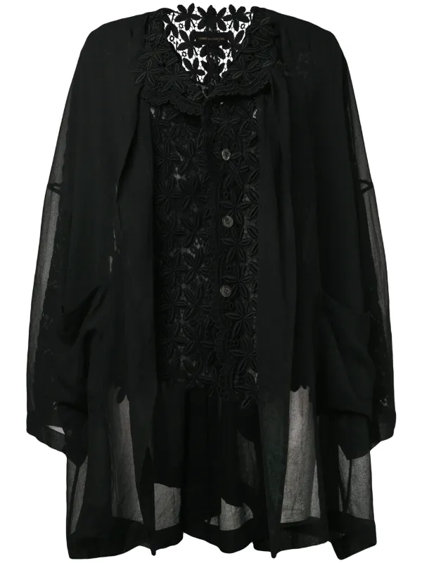Comme Des Garçons Pre-Owned レース レイヤード ジャケット 通販 