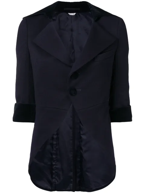 Comme Des Garçons Pre-Owned wide lapels tail jacket