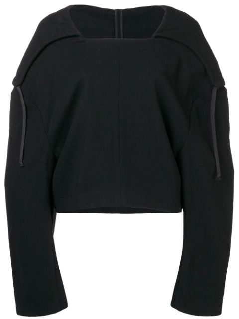 Comme Des Garcons 1996 hooded cropped jumper Women