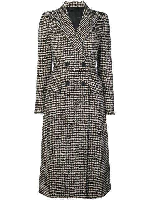 Ermanno Scervino Checked Double Breasted Coat Aw18 | Farfetch.com