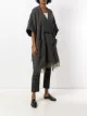 Fabiana Filippi fringed cape coat