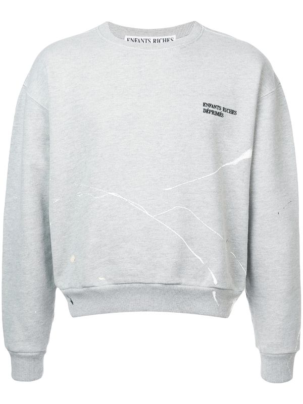 fleece crew neck sweater