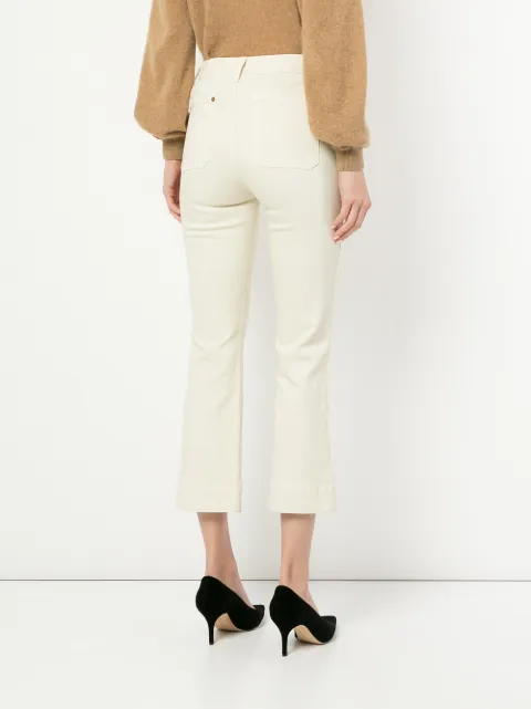KHAITE Raquel Cropped Flare Jeans 