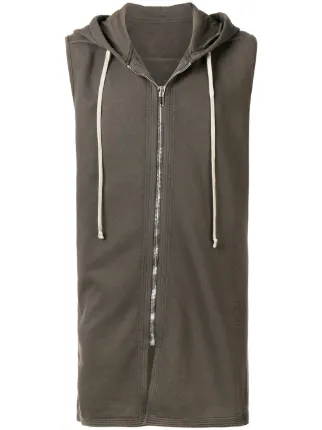 long sleeveless hoodie