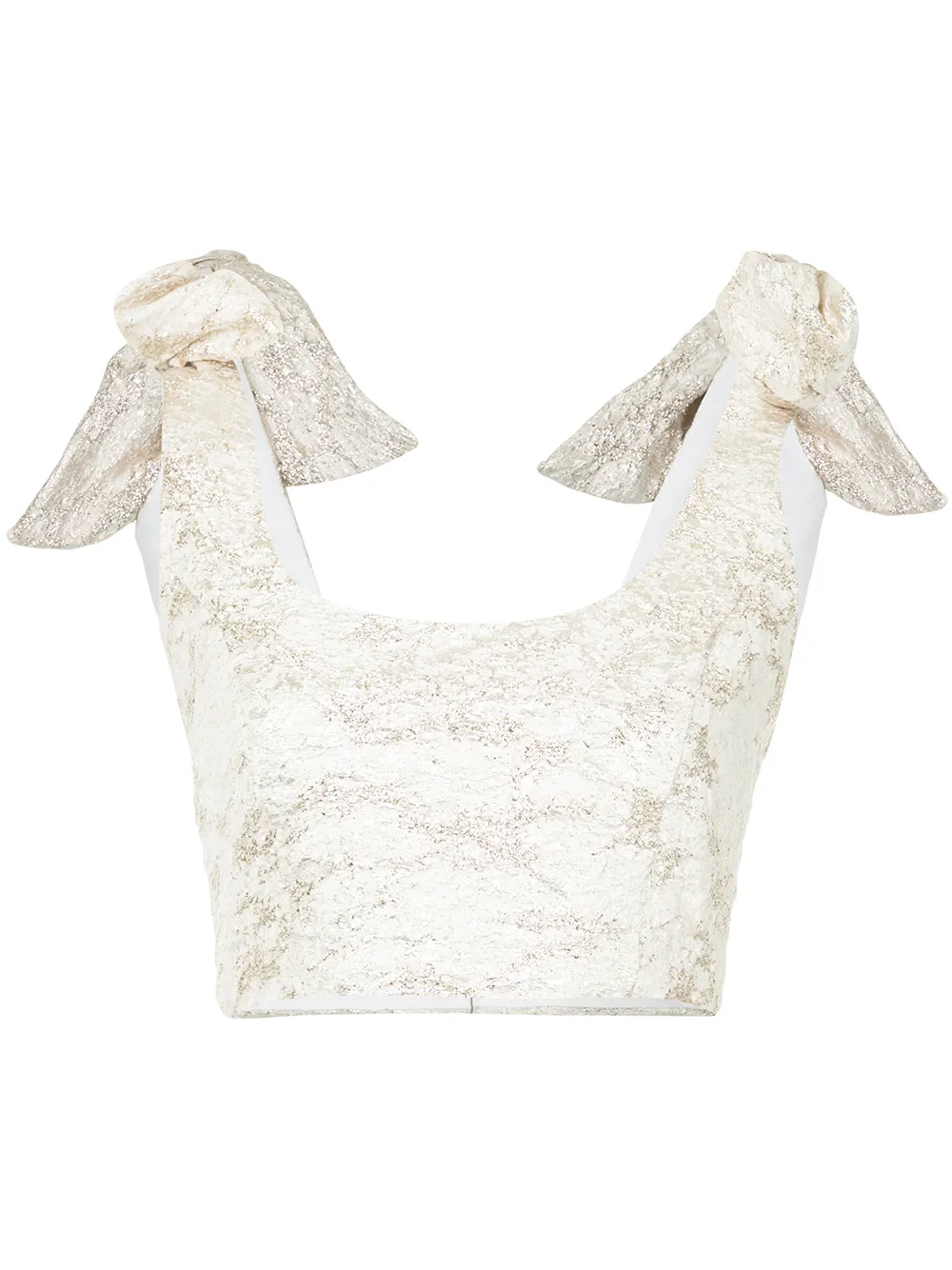 

Bambah Camelia bow top - Metalizado