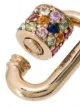 Marla Aaron 14kt yellow gold and sapphire chubby baby lock charm