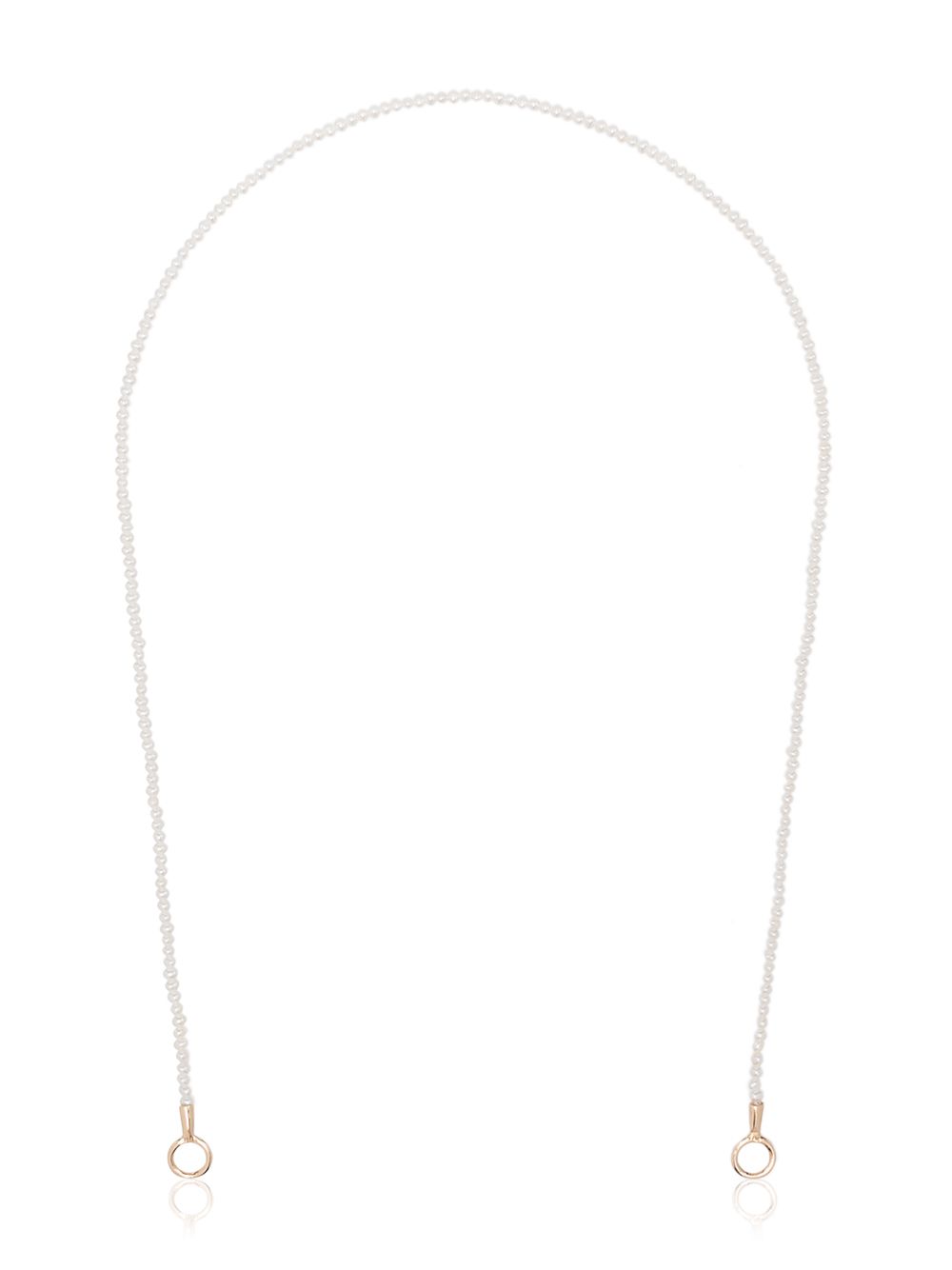 фото Marla aaron 14k gold and akoya pearl lock necklace