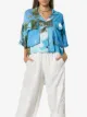 Natasha Zinko hawaiian print dip hem shirt