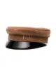Ruslan Baginskiy brown and black varnished brim wool hat