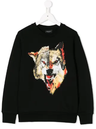 wolf print sweatshirt