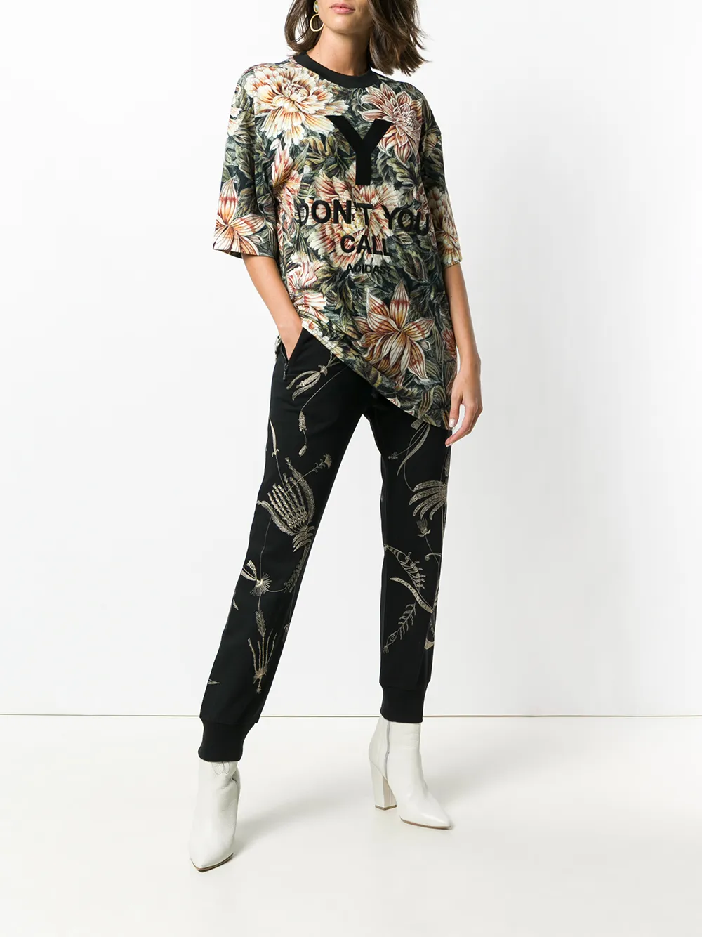 Y-3 T-shirt met print Zwart