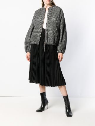 houndstooth bomber jacket展示图