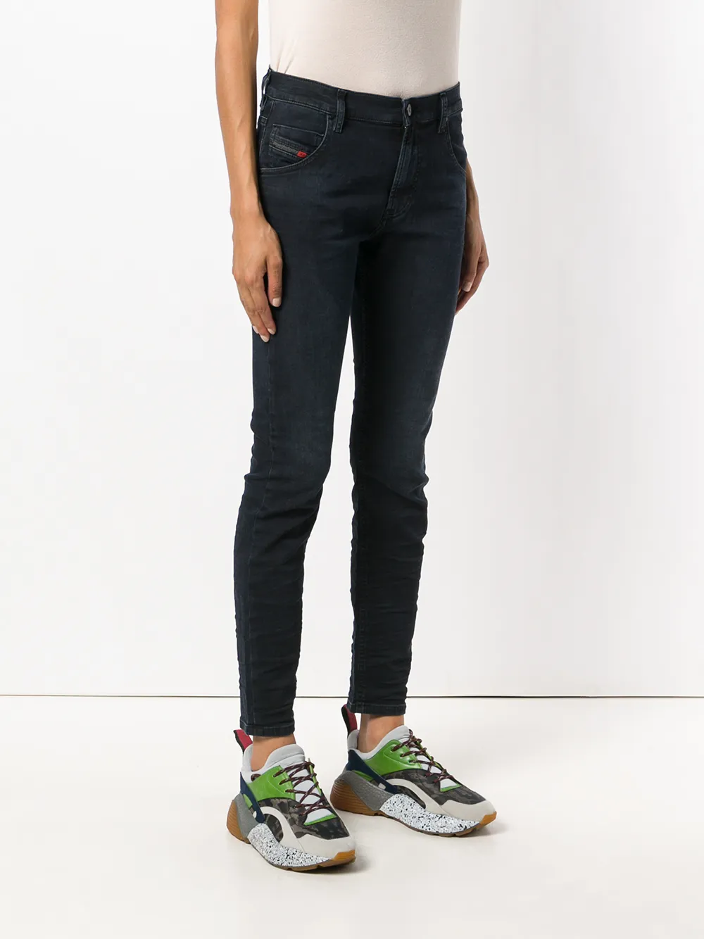 Diesel mid rise skinny jeans Blauw