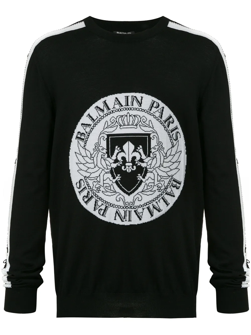 

Balmain lace-up trim jumper - Negro