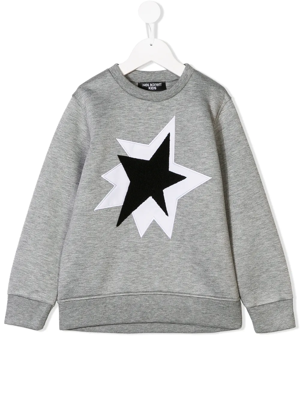 фото Neil Barrett Kids star patch sweatshirt