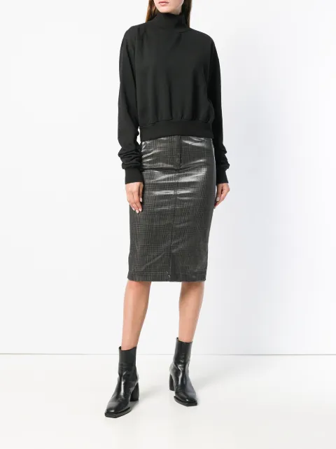 ANDREA YA'AQOV ANDREA YA'AQOV HALF NECK JUMPER - BLACK