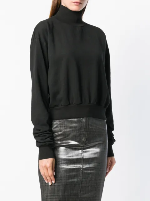 ANDREA YA'AQOV ANDREA YA'AQOV HALF NECK JUMPER - BLACK