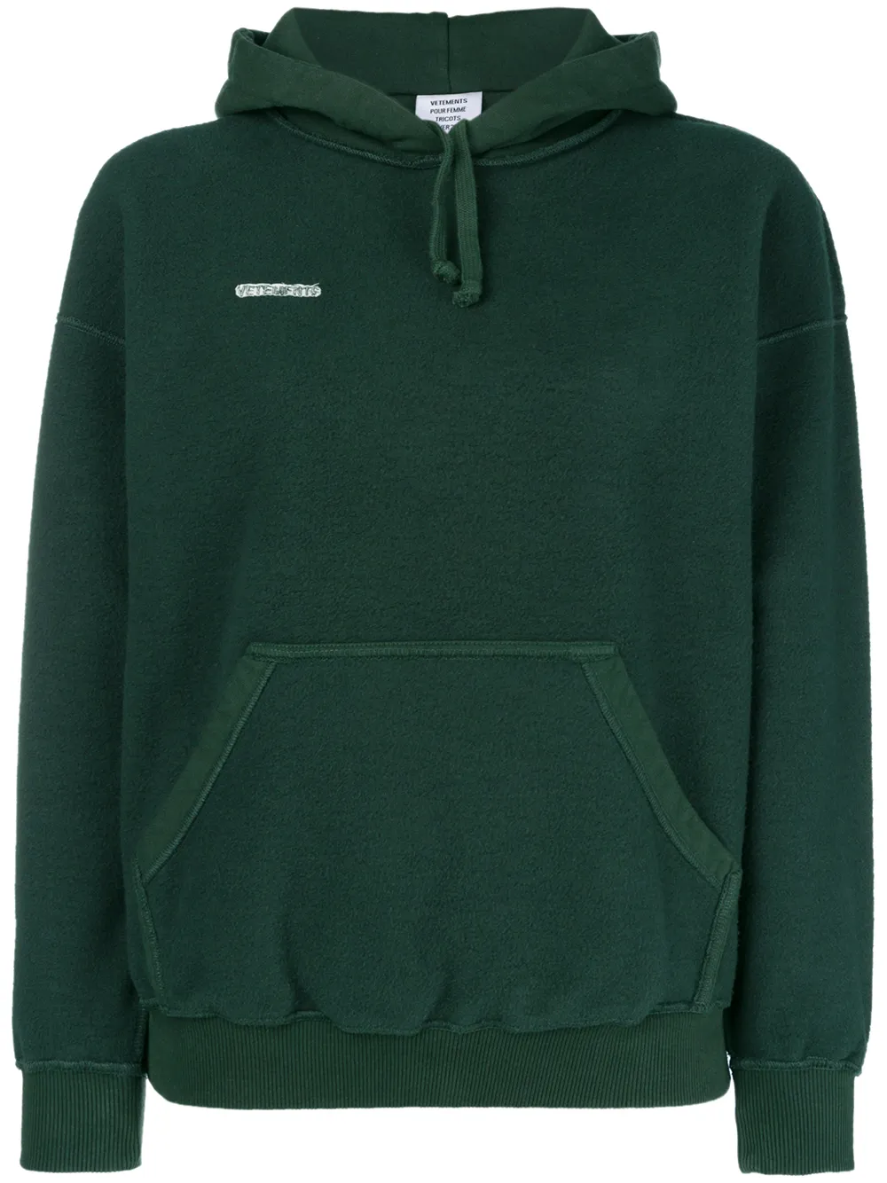 VETEMENTS reversed hoodie Groen
