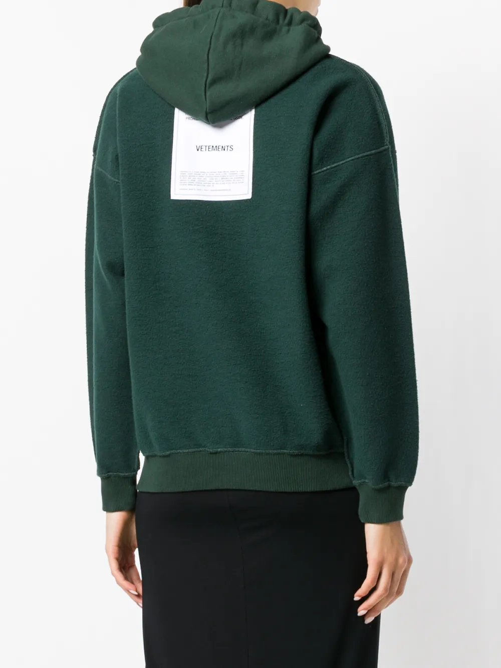 VETEMENTS reversed hoodie Groen