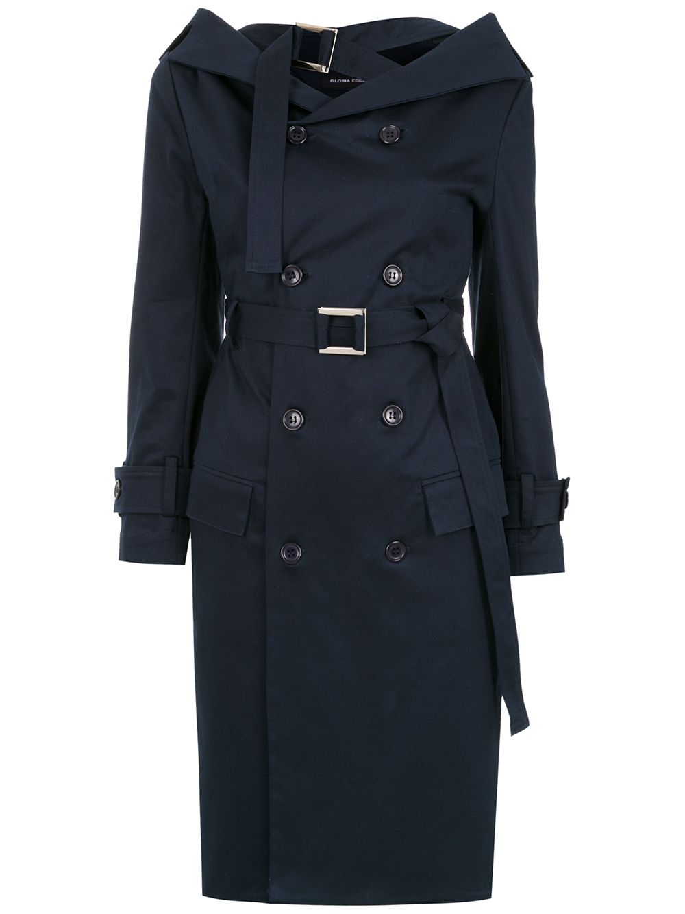 фото Gloria Coelho off the shoulder trench coat