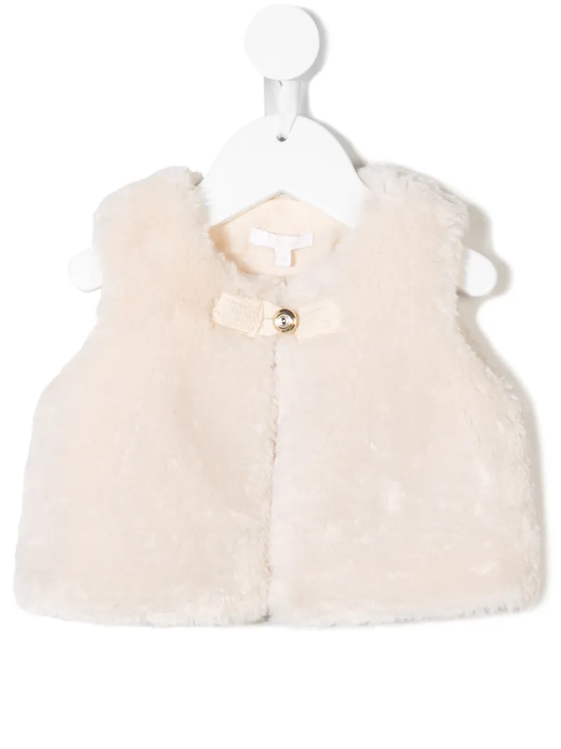Chloé Kids жилет из искусственного меха
