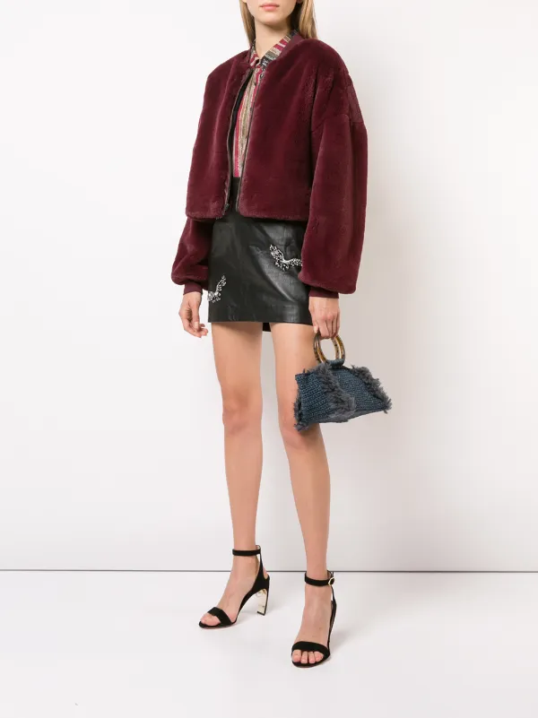 Nicole Miller Faux Fur Er Jacket 248 Aw18 Quick