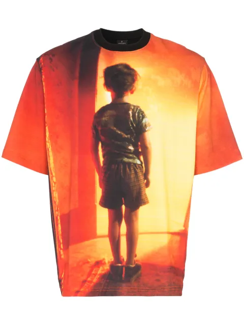 COUNTY OF MILAN Close Encounters print cotton T-shirt