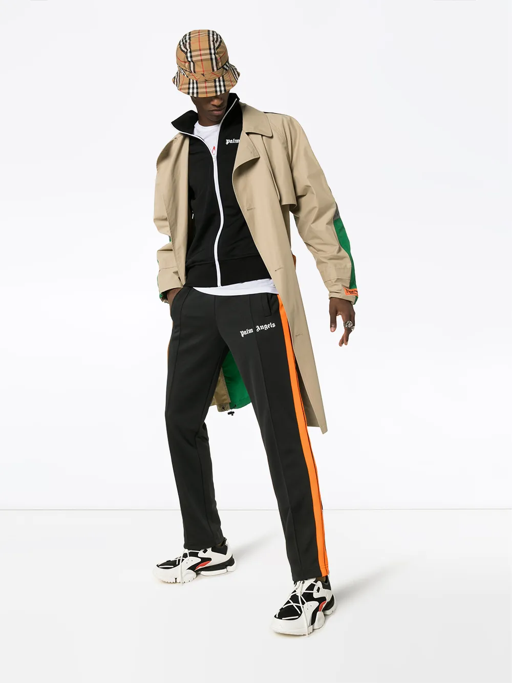 Palm Angels Joggingbroek met logoprint - Zwart