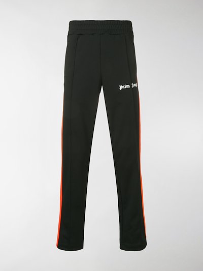 Palm Angels - logo print striped sweat pants